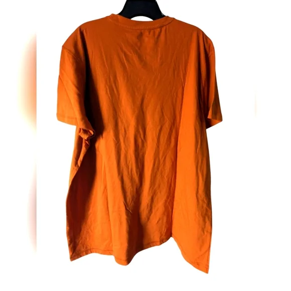 Graphic T-Shirt " Working Hard, Never Hardly Working". Orange. XL - Picture 3 of 7